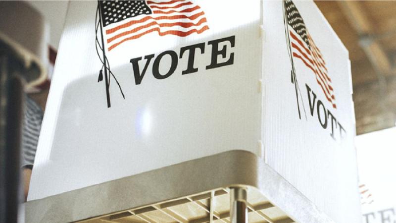 picture of a voting booth