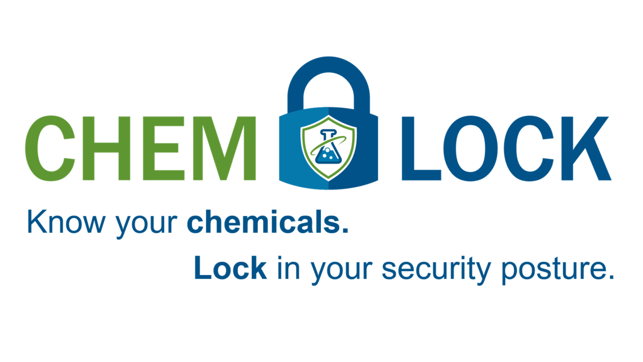 ChemLock wordmark. Know your chemicals. Lock in your security posture.