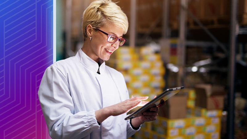 decorative figure: woman on a headset