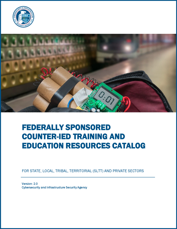 Cover of Federally Sponsored C-IED Training and Education Resources Catalog