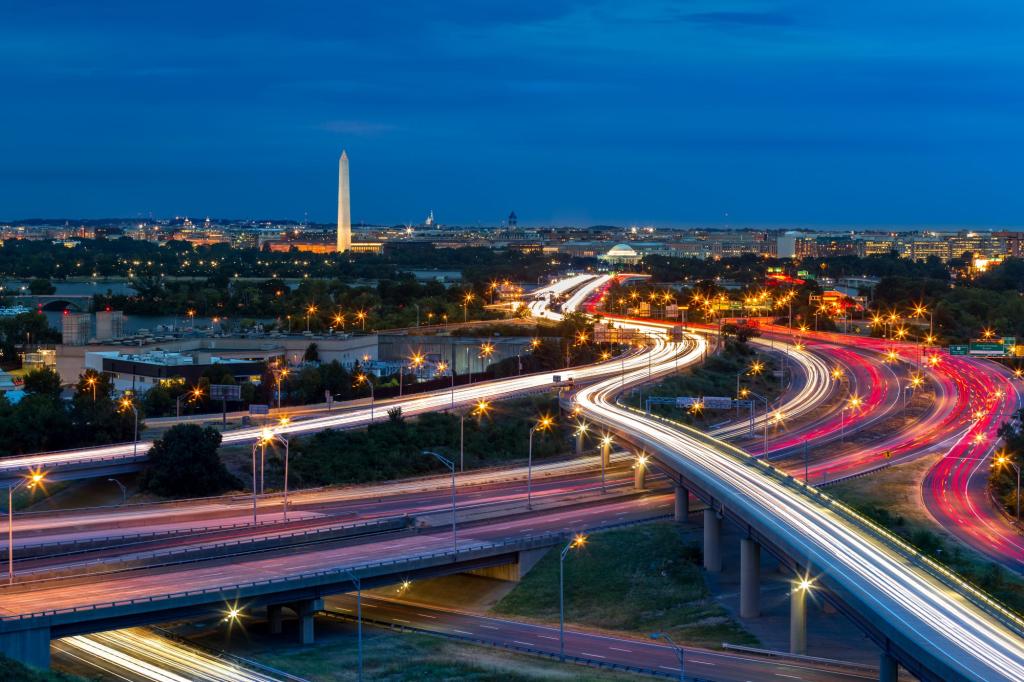 Washington DC at night